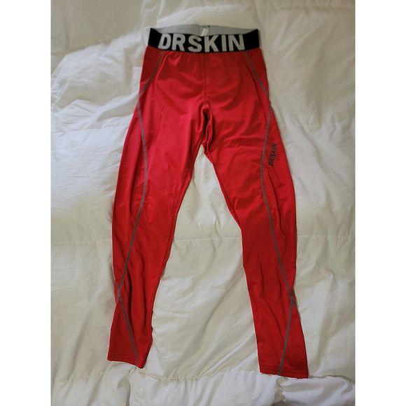 Pants Drskin Red Compression Pants Sz Medium Poshmark